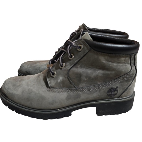 Timberland Olive Green Nellie Waterproof Chukka Lace Up Boots Women's  7.5 M - Picture 4 of 11